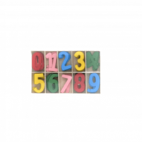 أرقام إنجليزية خشبية