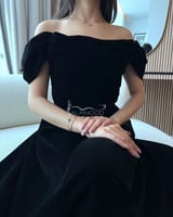 فستان شتوي كت خامة شامواه بتصميم عصري أنيق