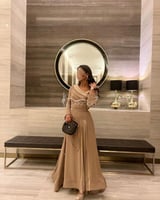 فستان سهرة ساتر وأنيق ثلاث الوان