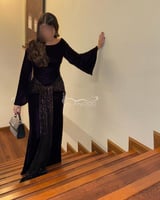 فستان روان مخملي