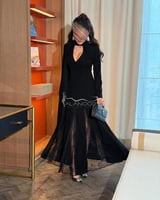 فستان اريام اسود أنيق