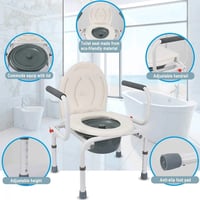 قاعدة حمام ثابتة مع جوانب قابلة للازاحة - Dorra JL...