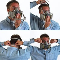 كمامة وجه للغازات 3M 6200