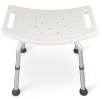 مقعد استحمام بارتفاع قابل للتعديل، خفيف الوزن ومضا...