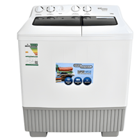 غسالة سوبر جنرال حوضين 10 كجم – أبيض | سعة متوسطة...