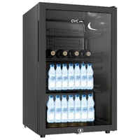 ثلاجة عرض GVC PRO 90 لتر – باب زجاج أسود وأداء تبر...