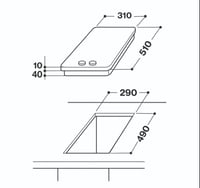 سطح كتشن برو بلت ان عينين حجر ايطالي