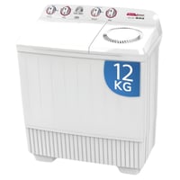 غسالة الكترو جنرال حوضين 12 كجم – أبيض | سعة كبيرة...