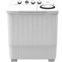 غسالة هايسنس حوضين 7 كجم – أبيض | غسيل فعال وسعة م...