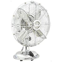 مروحة طاولة دوتس 8 بوصة فضي عصري – 3 سرعات هادئة