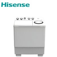 غسالة هايسنس حوضين 12 كجم — أبيض — WSCE121