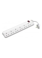 توصيلة كهرباء ليجراند 6 منافذ — طول 5 متر مع حماية...