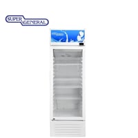 ثلاجة عرض سوبر جنرال 8.6 قدم – زجاج شفاف وإضاءة دا...