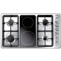 سطح بلت إن Volgur 90 سم – 4 عيون غاز + 2 سيراميك،...