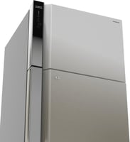 ثلاجة هيتاشي 18 قدم فضي فريزر علوي بتقنية Auto Def...