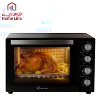 فرن كهربائي هوم لاين 60 لتر أسود — HLOV60-004