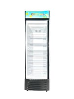 ثلاجة عرض جي في سي برو 338 لتر (11.9 قدم) أسود بزج...