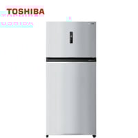 ثلاجة توشيبا بابين 19.6 قدم ستيل إنفرتر بتبريد ذكي...