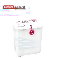 غسالة الكترو جنرال حوضين 7 كجم – أبيض | سعة مناسبة...