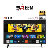 شاشة سرين 55 بوصة سمارت QLED 4K WebOS — ريموت ماجي...