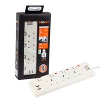 توصيلة كهرباء كولين 3 متر – 3 منافذ + 2 USB لشحن أ...