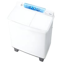 غسالة هيتاشي حوضين 10.5 كيلو – أبيض | سعة كبيرة وأ...