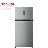 ثلاجة توشيبا بابين 21.5 قدم ستيل بتقنية PureAIR وإ...