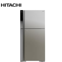 ثلاجة هيتاشي 18 قدم فضي فريزر علوي بتقنية Auto Def...