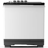 غسالة سوبر جنرال حوضين 14 كجم – أبيض | سعة كبيرة ل...