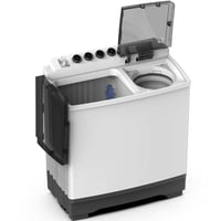 غسالة سوبر جنرال حوضين 8 كيلو – أبيض | سعة مثالية...