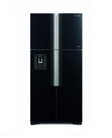 ثلاجة هيتاشي 4 أبواب 19.1 قدم أسود إنفرتر مع برادة...