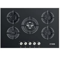 سطح غاز كومتيل بلت إن 90 سم – زجاج أسود فاخر مع 5...