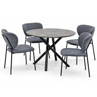 طقم طاولة طعام DL موديل DL-4-4COFFEE+BLACK – طاولة...