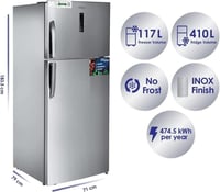 ثلاجة سوبر جنرال KSGR710 – 19 قدم ستيل إنفرتر No F...