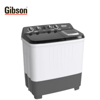 غسالة جبسون حوضين 12 كجم – أبيض بغطاء أسود موديل G...