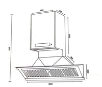 شفاط كتشن برو ستيل 3 سرعات 9305 قوة شفط 1300 م3/سا...