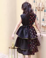 فستان شالكي أسود