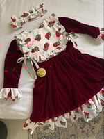 فستان شالكي شتوي مخمل