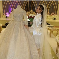 روب حرير للعروس او الميك أب