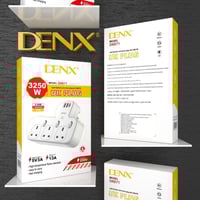 فيش جداري مشترك كهرباء بـ3 منافذ ثلاثية ومنفذين US...