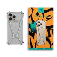 دارك - جراب الهيكل المصنوع من ستانلس ستيل فضي لامع