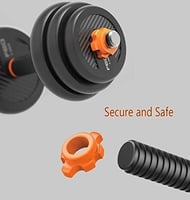 طقم مكون من قضيب رفع أثقال مع أوزان قابلة للفصل 2...