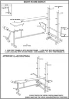بنش حديد مع حامل بار