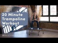 ترامبولين سداسي مع مقبض