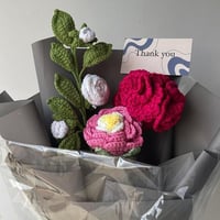 باقة ورود كروشيه