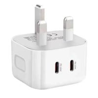 شاحن حائط USB مزدوج من النوع C PD 20w +20w