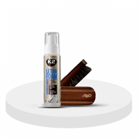 بخاخ منظف وملمع جلد رغوة 200 ML + فرشة مستطيلة لمس...