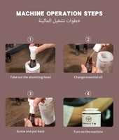 فواحة نامست للسيارة والمنزل مع اضاءه LED بسبع الوا...