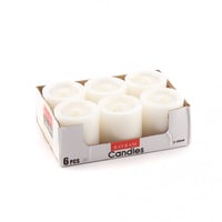 شمع وسط وعريض 6 قطع