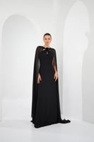 فستان بسمة - أسود